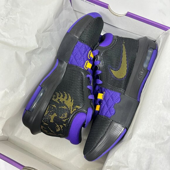 Nike LeBron Witness 8 Lakers Colorway Deadstock Never Worn with box - Picture 5 of 9